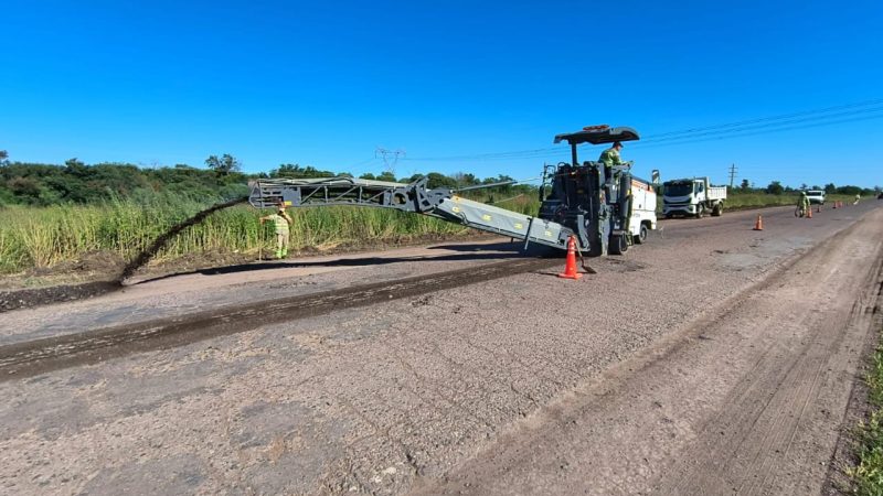 Vialidad Nacional realizó mantenimiento en tramos de las rutas 95 y 16