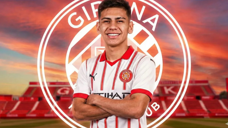 El "Diablito" Echeverri, en condiciones de debutar en el Girona de España