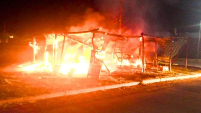 Incendio destruyó verdulería y la Policía investiga las causas