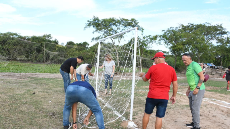 Donde funcionaba una chanchería ahora hay una canchita de fútbol