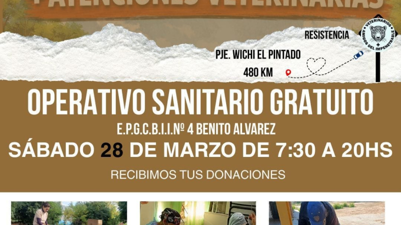 Piden colaboración para financiar jornada sanitaria en el corazón de El Impenetrable