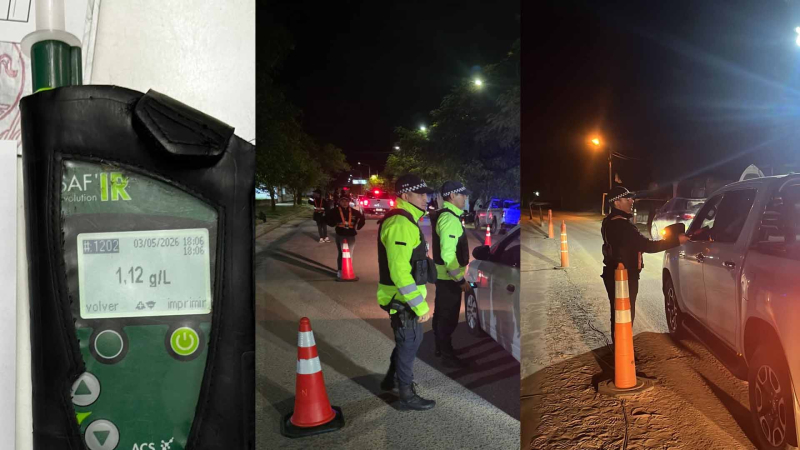 Controles viales: 15 alcoholemias positivas, 34 motos incautadas y una persona detenida