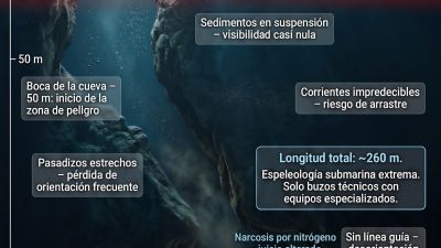 Un laberinto de oscuridad, corrientes y sedimentos en Maldivas