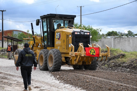 Trabajos de estabilizado granular realizados por la DPV (2)