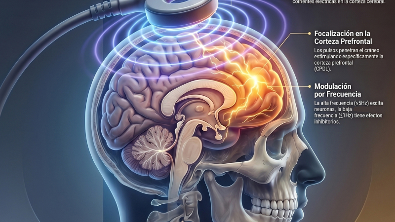 Cómo la Estimulación Magnética Transcraneal "repara" el cerebro