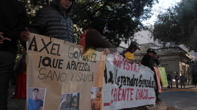 Realizaron una segunda marcha por Axel González a casi diez días de su desaparición