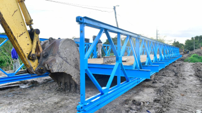 La construcción del nuevo puente sobre el riacho El Pucú entra en su etapa final