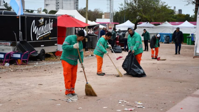 Más de 500 trabajadores y guardias de 24 horas: así funciona el operativo municipal en la Bienal del Chaco