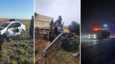 Tres siniestros viales dejaron cuatro fallecidos y heridos