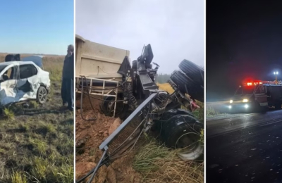 Tres siniestros viales dejaron cuatro fallecidos y heridos