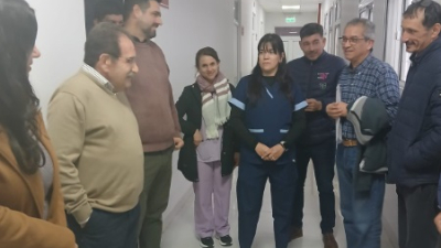 Mayol recorrió el hospital Pértile y anunció obras para la región
