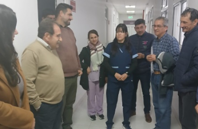 Mayol recorrió el hospital Pértile y anunció obras para la región