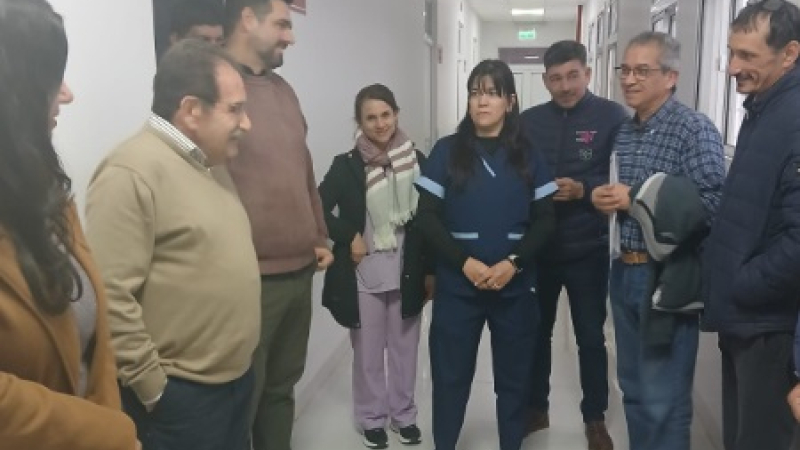 Mayol recorrió el hospital Pértile y anunció obras para la región