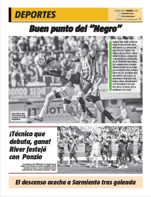 Buen punto del “Negro”