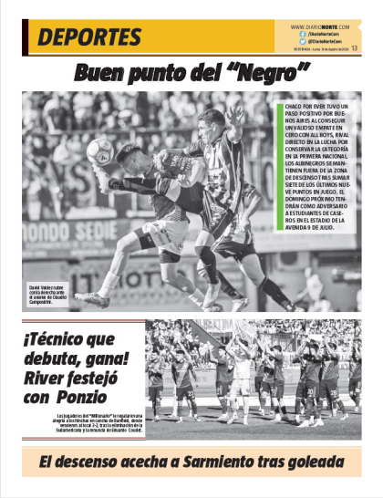 Buen punto del “Negro”