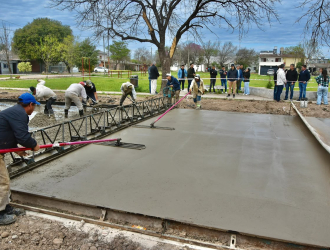 Villa Elisa se transforma con más calles pavimentadas