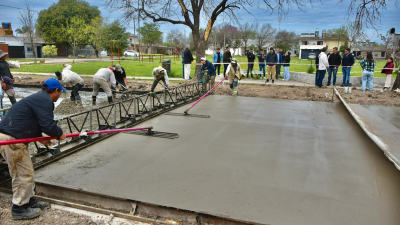 Villa Elisa se transforma con más calles pavimentadas