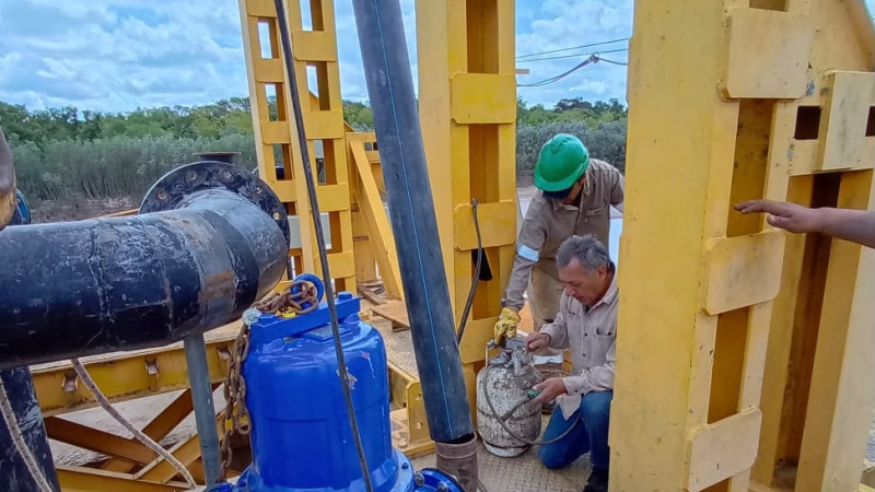 Sameep reparó la toma del Bermejo y se normaliza la provisión de agua en siete localidades del Chaco