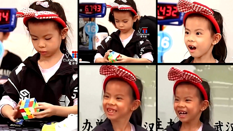 La niña de 6 años que reescribe la historia del cubo de Rubik