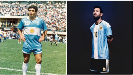 Messi y Maradona 1