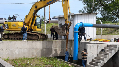 Caffa destacó el "correcto funcionamiento" del sistema de drenaje pluvial y las estaciones de bombeo