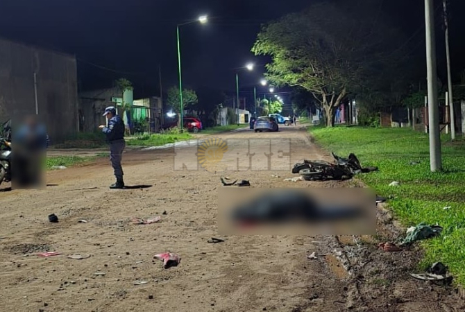 La Leonesa: motociclista murió tras chocar contra un automóvil