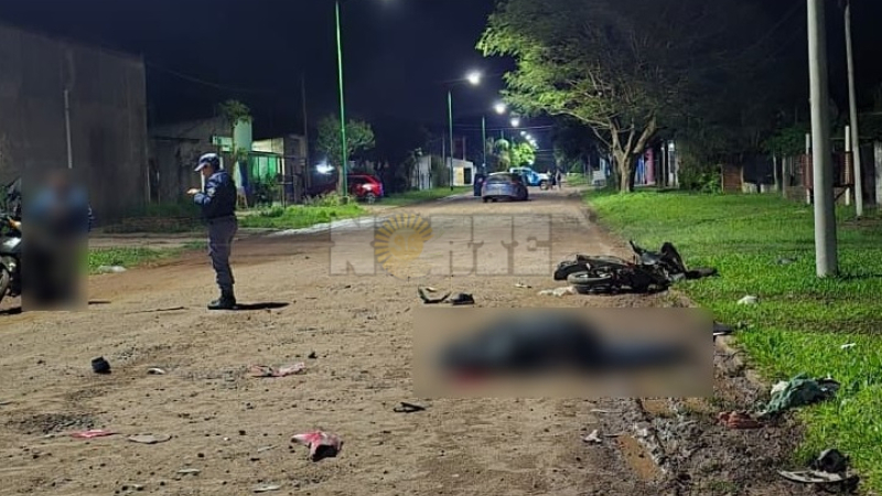 La Leonesa: motociclista murió tras chocar contra un automóvil