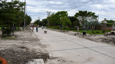 La DPV finaliza la pavimentación de cuatro cuadras en Jurisdicción Cinco