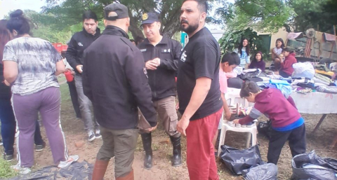 Lázaro Caballero llevó donaciones a familias afectadas en Colonia Tacuarí