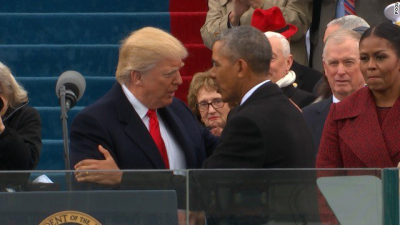 “Todo comienza hoy”, tuiteó Trump