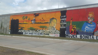 Para Obeid la “pintada” sobre el mural fue “violencia contra la violencia”