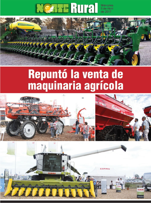 Repuntó la venta de maquinaria agrícola