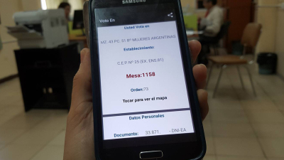 El Tribunal electoral lanzó una aplicación para celulares con el padrón