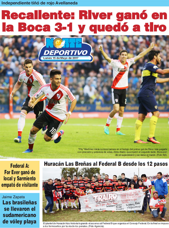 Recaliente: River ganó enla Boca 3-1 y quedó a tiro