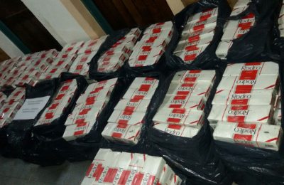 Contrabandistas sorprendidos infraganti