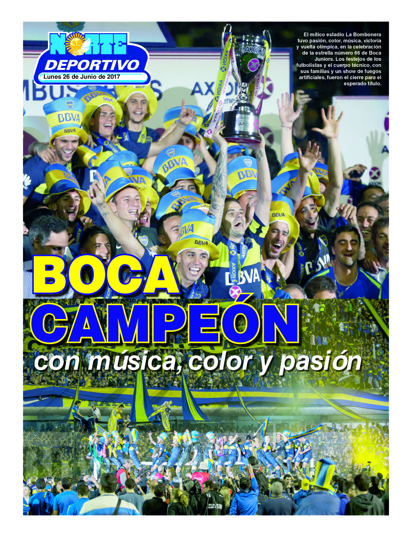 Boca campeón con música, color y pasión