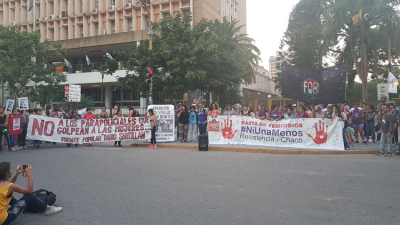 Ni Una Menos Resistencia y organizaciones marcharon en repudio a la agresión contra mujeres del ENM