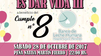 Gran Peña folclórica a beneficio del banco de leche del Perrando