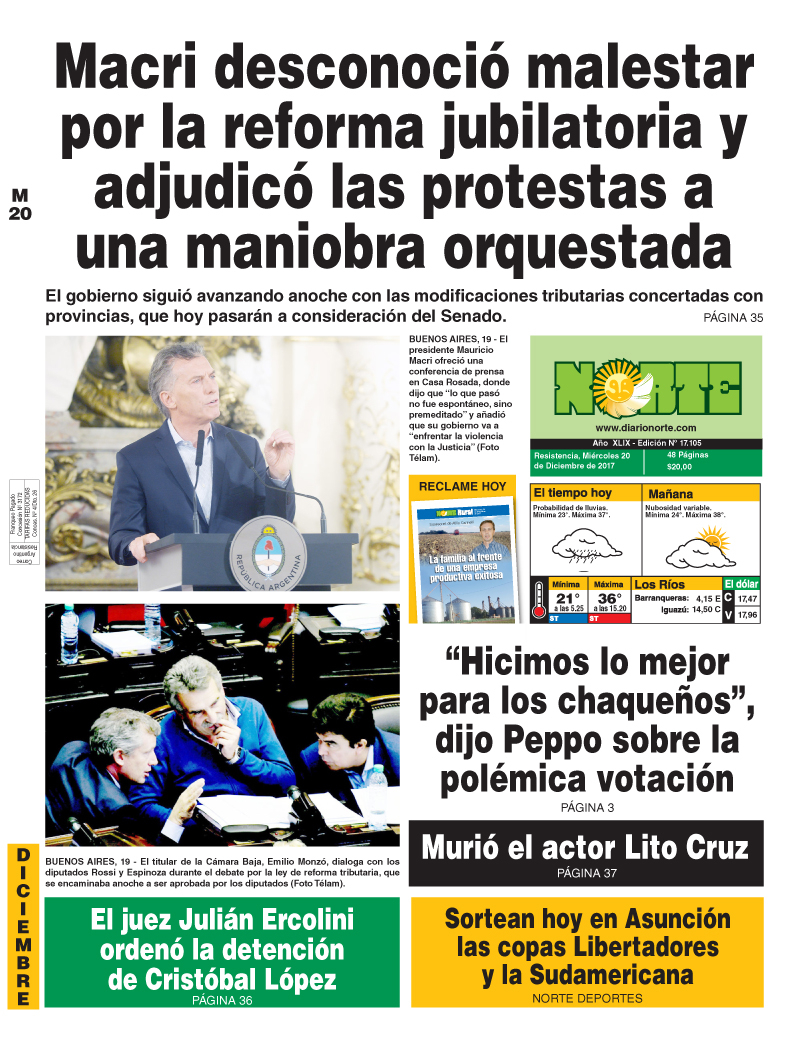 Edición del 20.12.17