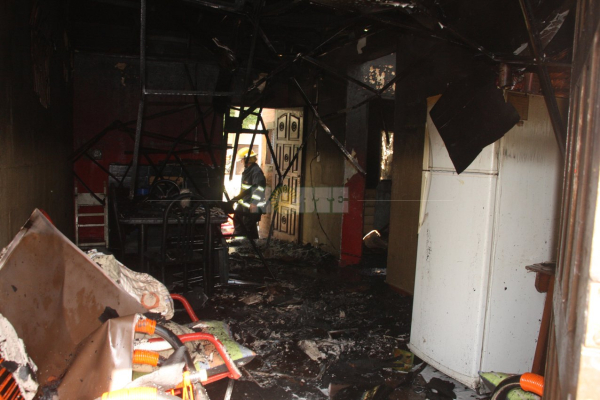 Otro incendio en el Santa Inés