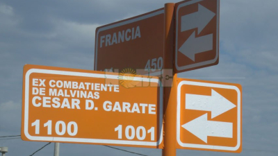 Coronel Du Graty: 18 calles llevarán el nombre de ex combatientes de Malvinas