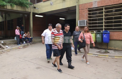 Sampayo en el hospital Perrando