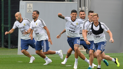 La Selección se entrenó y Sampaoli liberó a los jugadores hasta mañana a la noche