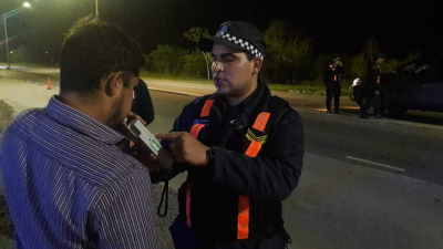 Policía Caminera: 48 motos secuestradas y 38 alcoholemias positivas