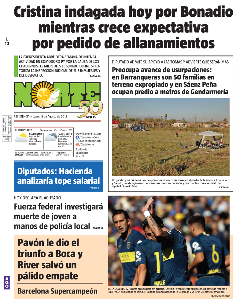 Edición del 13.08.18