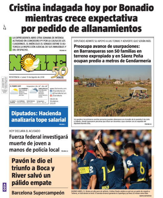 Edición del 13.08.18