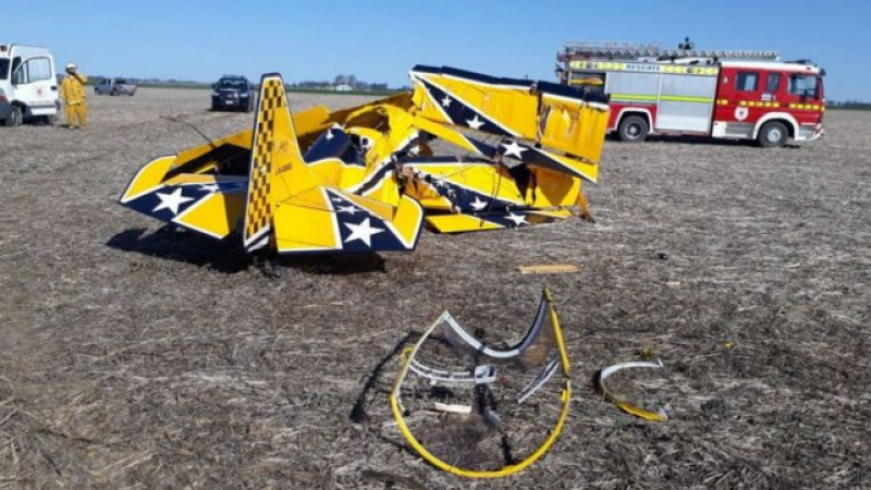 Dolor tuerca por la muerte de Angelini al estrellarse con su avioneta