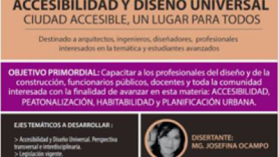Experta en accesibilidad dictará un seminario gratuito sobre diseño universal en la FAU