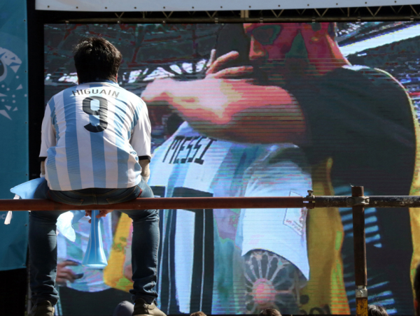 Argentina fuera del Mundial de Fútbol. Foto: Miguel Romero