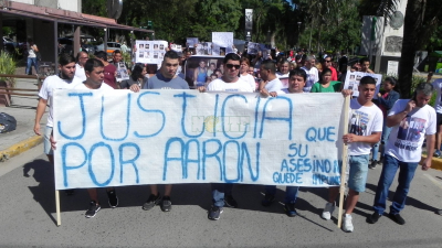 Familiares y amigos de Aarón Merino realizaron una marcha para pedir justicia